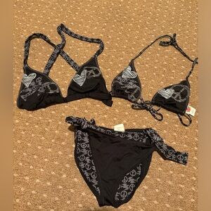 Vintage Lucky Brand black bikini